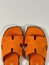 Stina sandal orange mocka