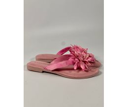 Mina sandal rosa skinn